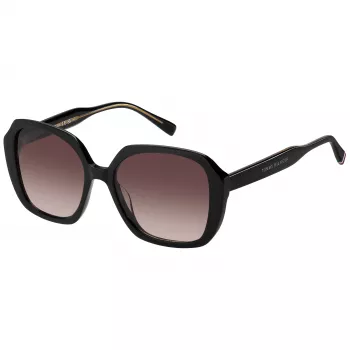 Tommy Hilfiger Women's TH-2105-S-807 Sunglasses - Black Frame Grey Lens 54mm