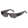 TOMMY JEANS Women's TJ-0093-S-KB7 Akiniai - Juodas rėmelis, pilki lęšiai, 55/18/145 mm