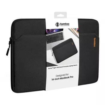 Tomtoc Light-A18 14 inch nešiojamojo kompiuterio dėklas (juodas)