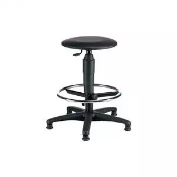 Topstar TEC 60 pasukama taburetė su laipsnišku aukščio reguliavimu, Skai Counter dirbtinė oda, juoda, TÜV sertifikuota 72260 D10T