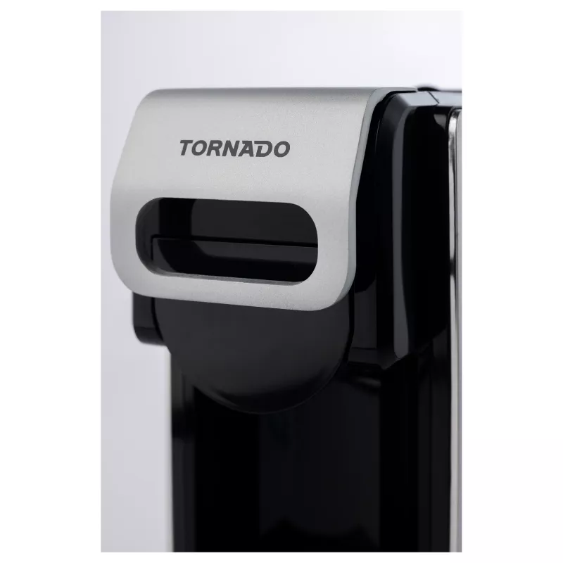 TORNADO TST-550-GS 7-in-1 kavos aparatas (15 barų, automatinis pieno plakiklis, 1,2 l vandens talpa, juoda/sidabrinė)