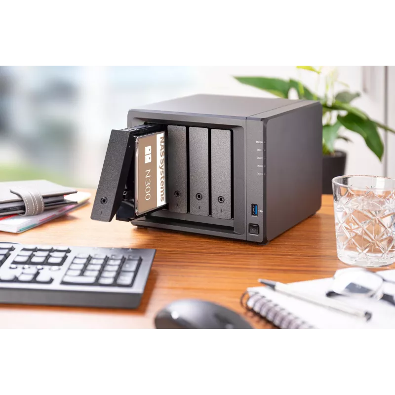 Toshiba N300 NAS 4TB vidinis kietasis diskas 3,5 colio SATA 6Gb/s 7200RPM 128MB talpykla