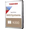Toshiba N300 NAS 4TB vidinis kietasis diskas 3,5 colio SATA 6Gb/s 7200RPM 128MB talpykla