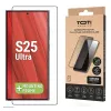TOTI PREMIUM 3D grūdinto stiklo ekrano apsauga su pilna danga, skirta Samsung Galaxy S25 Ultra