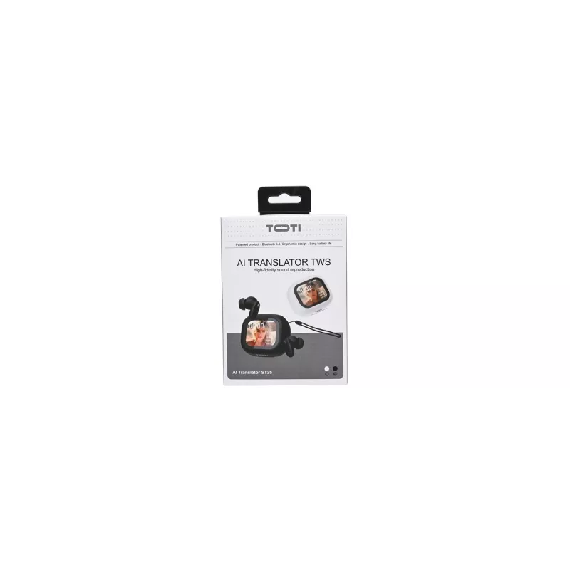 Toti TWS AI Translator ST25, juoda