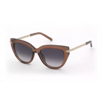 TOUS moteriški katės akies formos akiniai nuo saulės STOD13-530893 Havana rudi gradientiniai 53mm