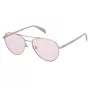 TOUS moteriški akiniai nuo saulės STO437-560E59 Havana acetatinis kvadratinis rėmelis, gradientiniai rudi lęšiai 56 mm