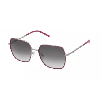 TOUS moteriški akiniai nuo saulės STO460-570A39 Havana Brown acetatinis kvadratinis rėmelis 57mm