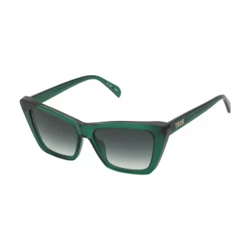 TOUS moteriški akiniai nuo saulės STOB82-540G61 Havana acetatas rudi gradientiniai 54mm