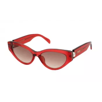 TOUS moteriški akiniai nuo saulės STOB84V550VC2 Drugelis Havana Acetatas Rudi Gradientiniai UV400