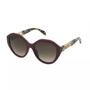 TOUS moteriški akiniai nuo saulės STOB90-5508LA Havana acetatas katės akys 55mm