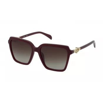TOUS moteriški akiniai nuo saulės STOC74-5609FH Havana Acetate Brown Gradient 56 mm