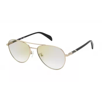 TOUS moteriški akiniai nuo saulės STO43756300G - Havana acetato rėmelis, gradientiniai pilki lęšiai, UV400 apsauga