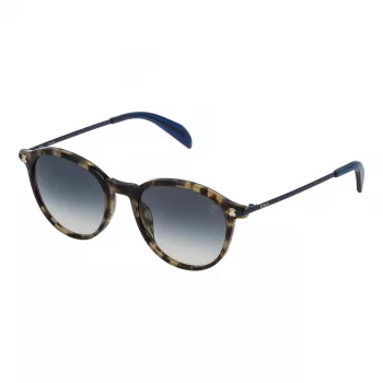 TOUS Women Sunglasses STO993-5006ZE Cat-Eye Havana Acetate Brown Gradient UV400 50/19/135 mm