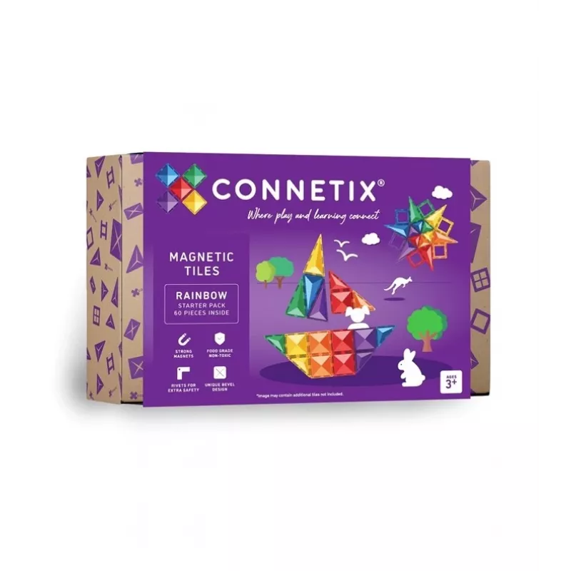 TOY CONSTR STARTER CT-R-00060-ST 60PCS Magnetinis konstravimo rinkinys