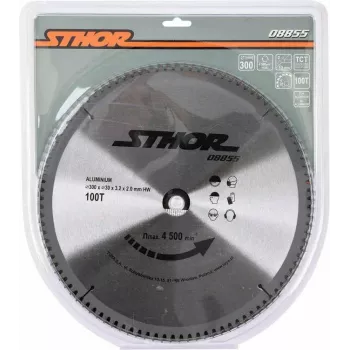 TOYA STHOR 300 mm TCT diskinis pjūklo diskas aliuminiui ir spalvotiesiems metalams, 100 dantų, 30 mm anga