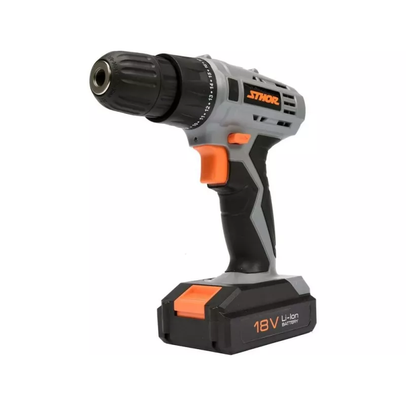 TOYA Sthor 78983 Gręžtuvas su smūgio funkcija, 780 W, 13 mm raktinis griebtuvas, 0-3000 aps./min., smūgio funkcija, minkšta rankena, su pagalbine rankena ir gylio ribotuvu