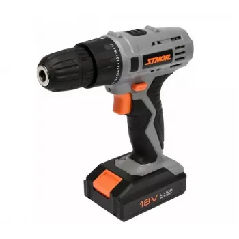TOYA Sthor 78983 Gręžtuvas su smūgio funkcija, 780 W, 13 mm raktinis griebtuvas, 0-3000 aps./min., smūgio funkcija, minkšta rankena, su pagalbine rankena ir gylio ribotuvu