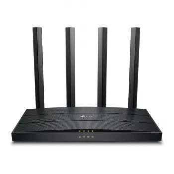TP-Link Archer AX18 Wi-Fi 6 dviejų juostų gigabitinis belaidis maršrutizatorius (AX1800, 4x Gigabit LAN, juodas)