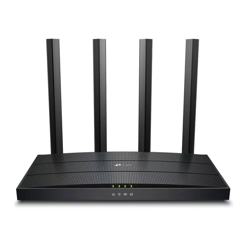 TP-Link Archer AX18 Wi-Fi 6 dviejų juostų gigabitinis belaidis maršrutizatorius (AX1800, 4x Gigabit LAN, juodas)