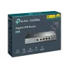 TP-LINK ER605 SafeStream maršrutizatorius - Gigabit VPN maršrutizatorius su 4 prievadų jungikliu, 3 WAN prievadais, montuojamas ant sienos