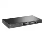TP-Link JetStream 28 prievadų gigabitinį išmanųjį PoE+ komutatorių su 24 PoE+ prievadais ir 4 SFP lizdais