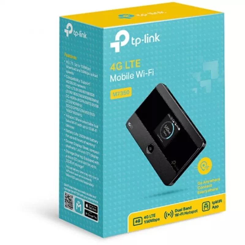 TP-Link M7350 juodas 4G LTE mobilusis maršrutizatorius