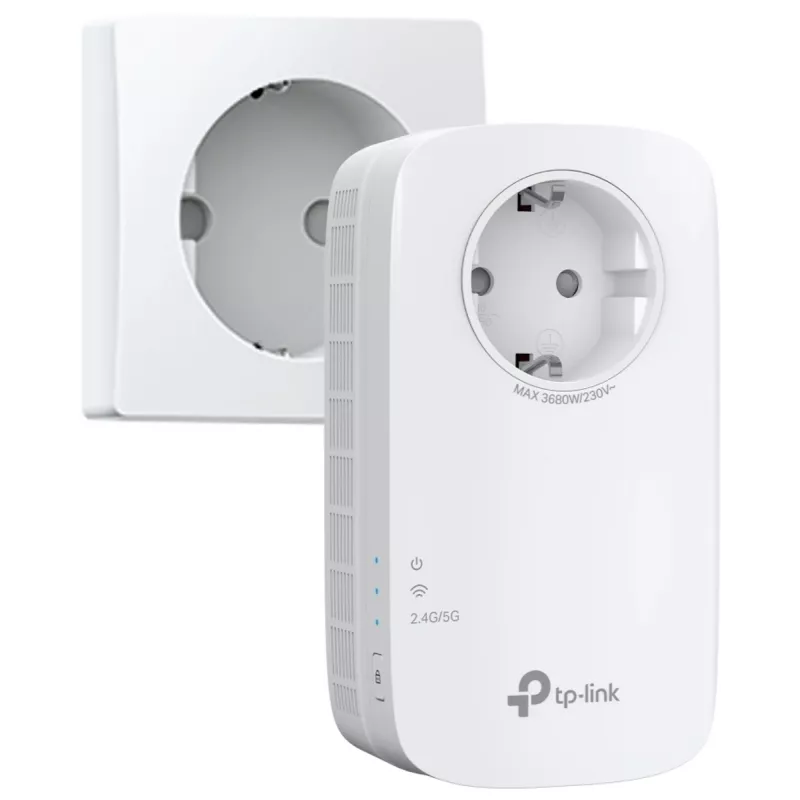 TP-LINK RE660X Dual-Band Wi-Fi 6 Range Extender, 2.4 GHz & 5 GHz, 802.11ax