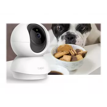 TP-Link Tapo C200 Pan/Tilt Belaidė Apsaugos Kamera, 1080p Full HD, 360° Pan, 114° Tilt, Night Vision, Two-Way Audio, microSD Slot, Works with Alexa & Google Assistant, Balta