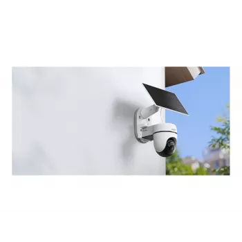 TP-Link Tapo TC90 KIT saulės energija varomas pasukamas/nukreipiamas apsaugos kamerų rinkinys, 2K QHD, lauko, baterija ir saulės energija, IP65, spalvotas naktinis matymas, belaidis, 1 kamera
