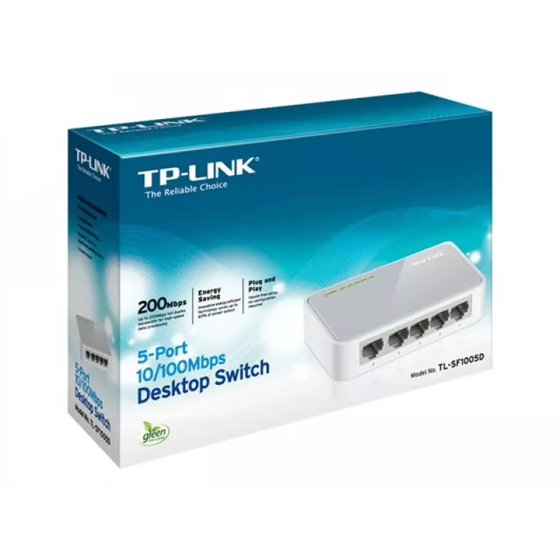 TP-LINK TL-SF1005D 5-Port Fast Ethernet Desktop Switch