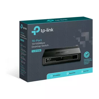 TP-Link TL-SF1016D 16 prievadų 10/100 Fast Ethernet stalinis komutatorius