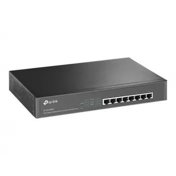 TP-Link TL-SG1008MP Nevaldomas Gigabit Ethernet PoE+ jungiklis (8 prievadai, 126W biudžetas, juoda spalva)