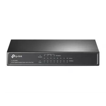 TP-Link TL-SG1008P 8 prievadų Gigabitinis stalinis PoE+ komutatorius, 4 PoE prievadai, 64W biudžetas, metalinis TL-SG1008P(UN)