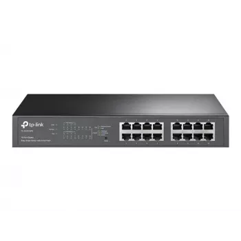 TP-LINK TL-SG1016PE 16 prievadų Gigabit Easy Smart PoE+ jungiklis (110W, 8 PoE+ prievadai, montuojamas į stovą)