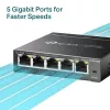 TP-LINK TL-SG105E(UN) valdomas L2 Gigabit Ethernet jungiklis, 5 prievadai, 10/100/1000 Mbps