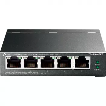 TP-Link TL-SG105PE Easy Smart Gigabit Switch su 4 PoE+ prievadais