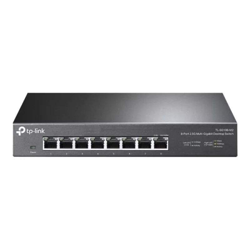 TP-Link TL-SG108-M2 V3.0 8 prievadų 2.5G Multi-Gigabit nevaldomas jungiklis