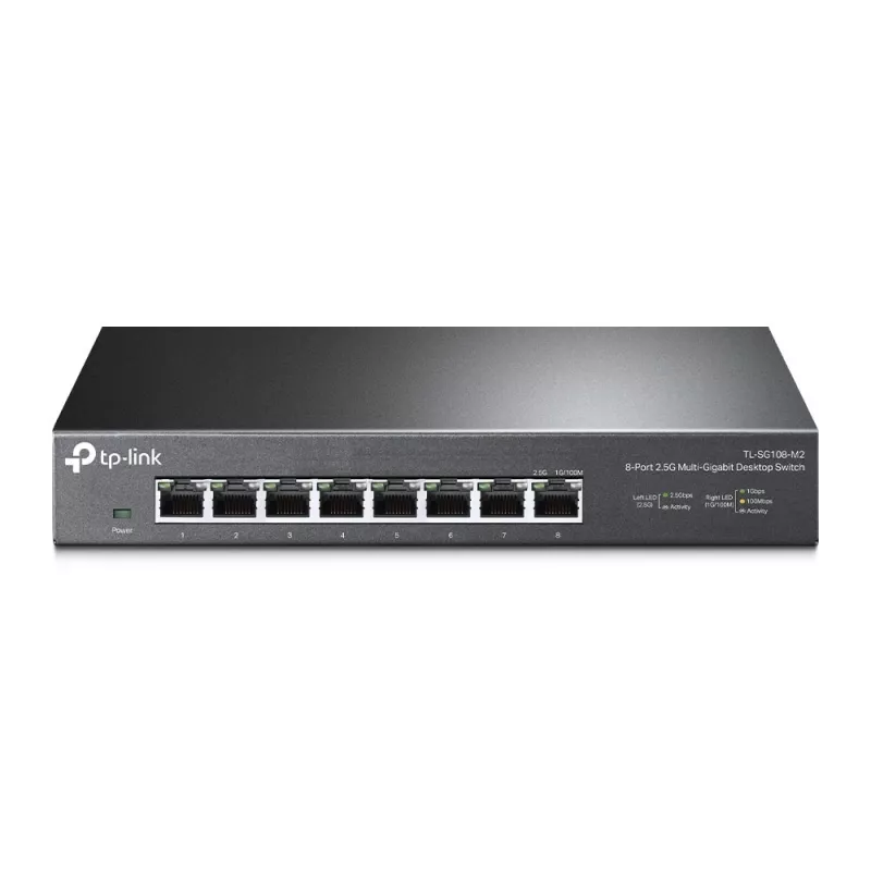 TP-Link TL-SG108-M2 V3.0 8 prievadų 2.5G Multi-Gigabit nevaldomas jungiklis