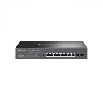 TP-LINK TL-SG2210MP Smart Managed Layer 2+ Switch, 8 prievadų Gigabit PoE+ su 2 SFP lizdais, 150W PoE biudžetas, montuojamas į stelažą
