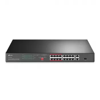 TP-Link TL-SL1218P 18 prievadų Fast Ethernet PoE+ komutatorius su 2 Gigabit ir 1 SFP