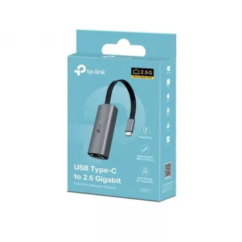 TP-Link UE302C USB-C į Gigabit Ethernet adapteris - 10/100/1000 Mbps, USB 3.0, juodos spalvos