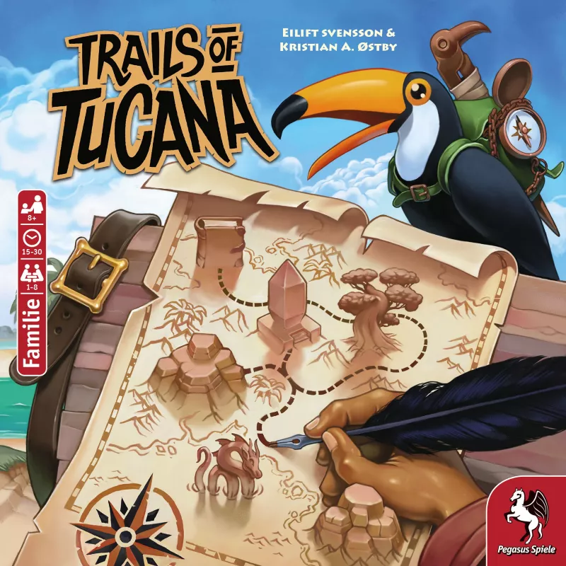 Trails of Tucana - Flip & Write stalo žaidimas