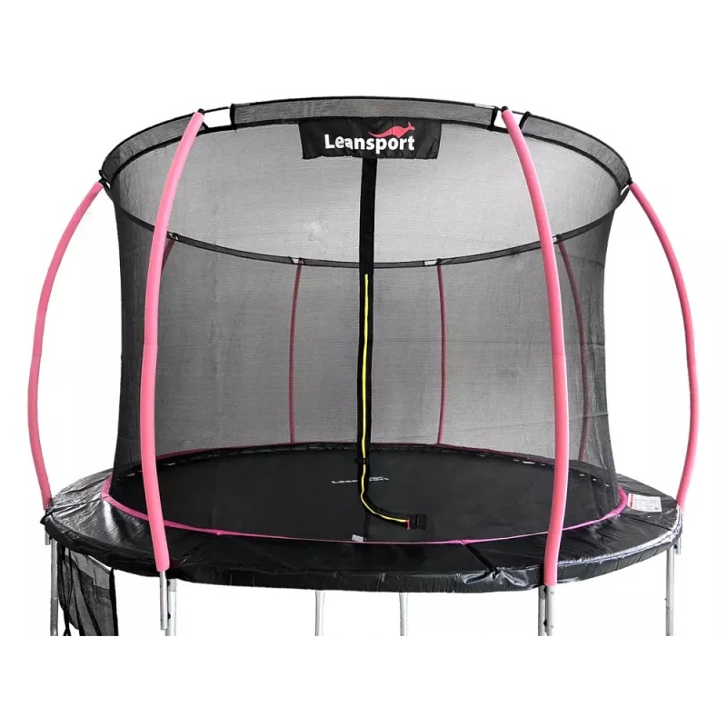 Trampolinas LEAN Sport Max 12ft Black-Pink