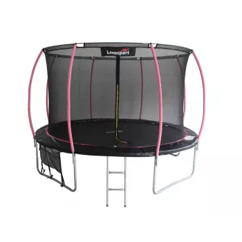 Trampolinas LEAN Sport Max 12ft Black-Pink