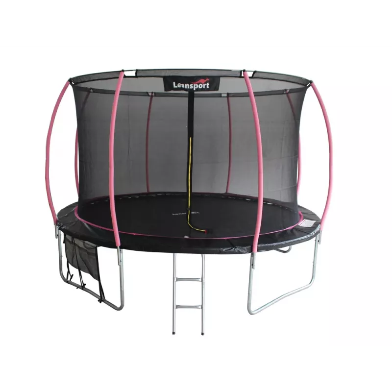 Trampolinas LEAN Sport Max 16ft Black-Pink