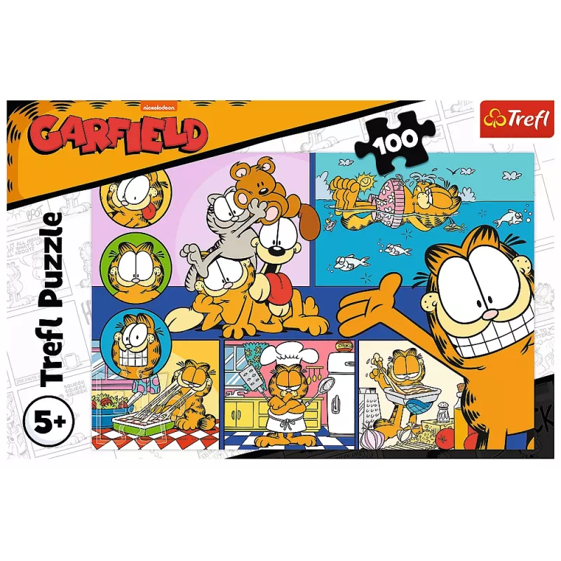 TREFL Puzzle 100 - Lazy Garfield