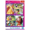 TREFL Dėlionė - 2x70 - Pasakų Dienos - Disney Princesės 34440