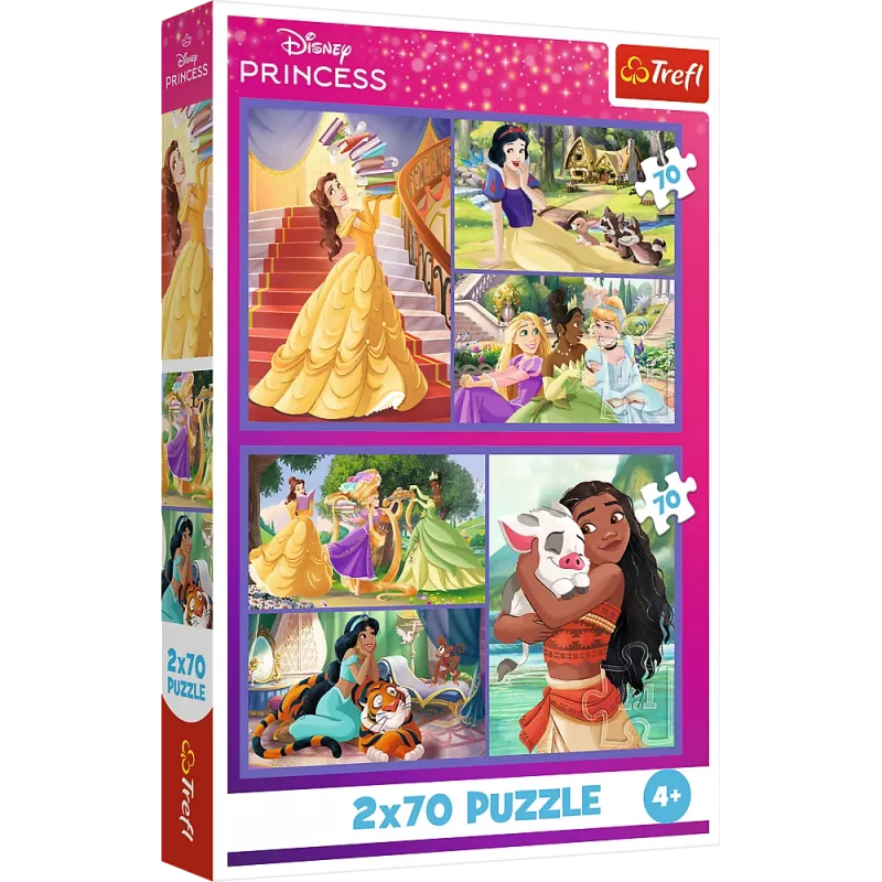 TREFL Dėlionė - 2x70 - Pasakų Dienos - Disney Princesės 34440