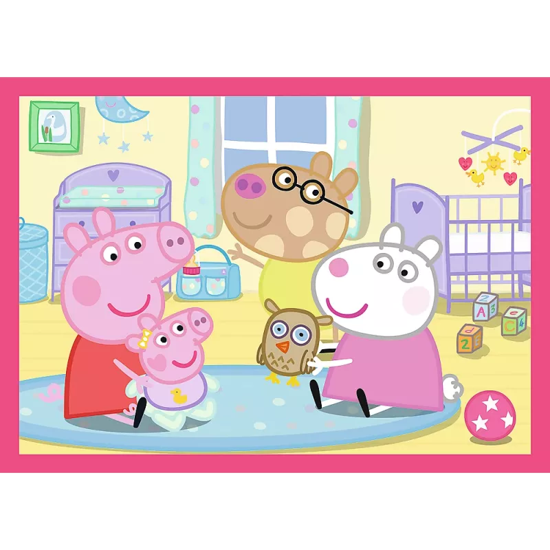 TREFL PUZZLE 4-in-1 Dėlionė (12, 15, 20, 24) – Peppa Loves Adventures – Trefl 34672